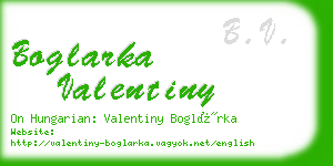 boglarka valentiny business card
